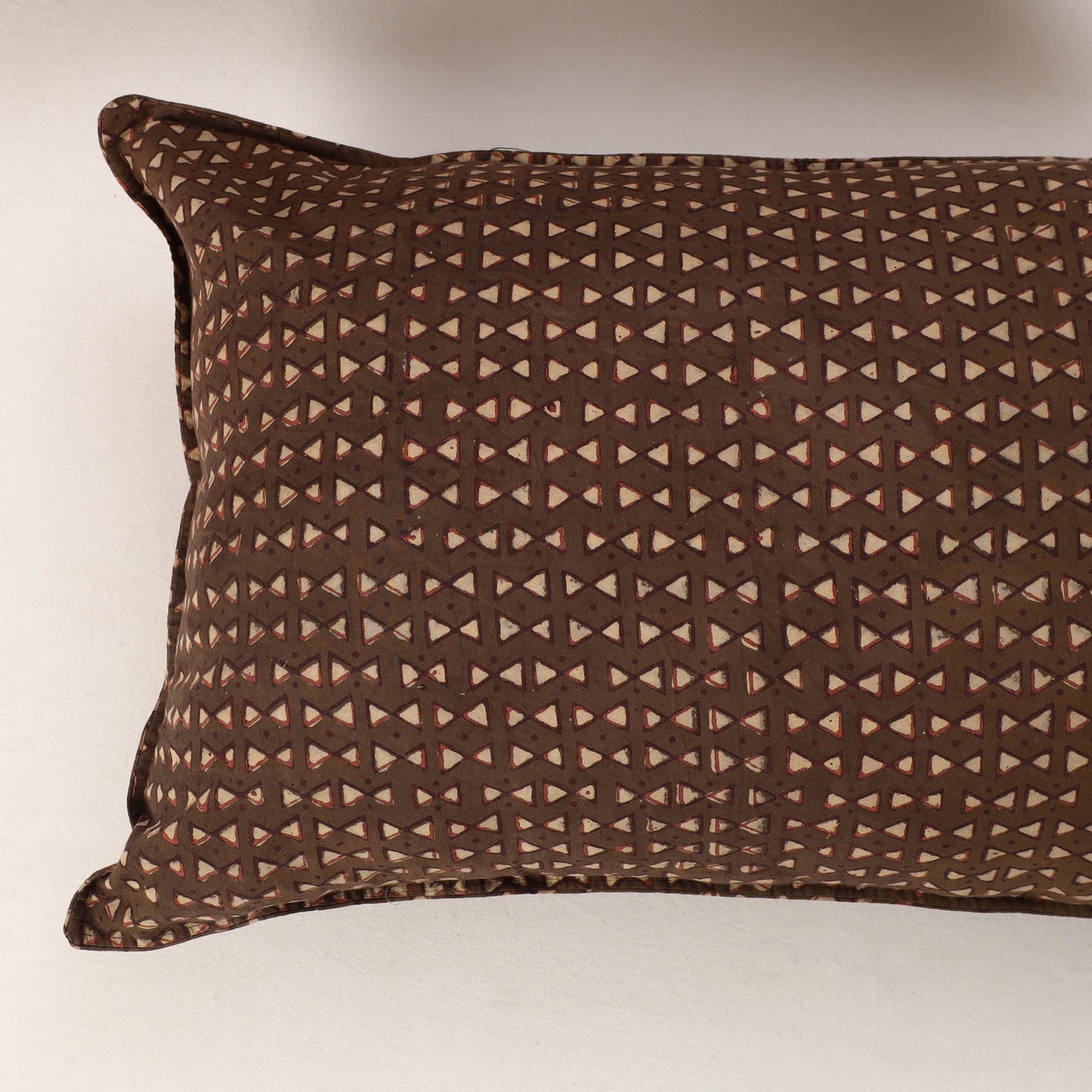 Brown - set of 2 akola cotton pillow covers 10 - handcrafted