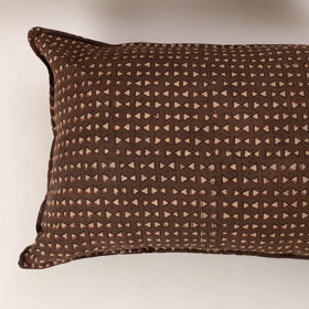 Brown - set of 2 akola cotton pillow covers 10 - handcrafted