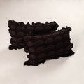 Brown - set of 2 bagh cotton frill pillow covers 10