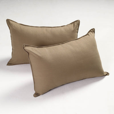 Buy Set of 2 - Fine Cotton Handloom Pillow Covers (26 x 17 in) Online at iTokri.com