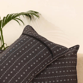 Brown - set of 2 jacquard weave pillow covers 02