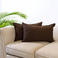 Buy Set of 2 Brown Jhiri Handloom Cotton Pillow Covers