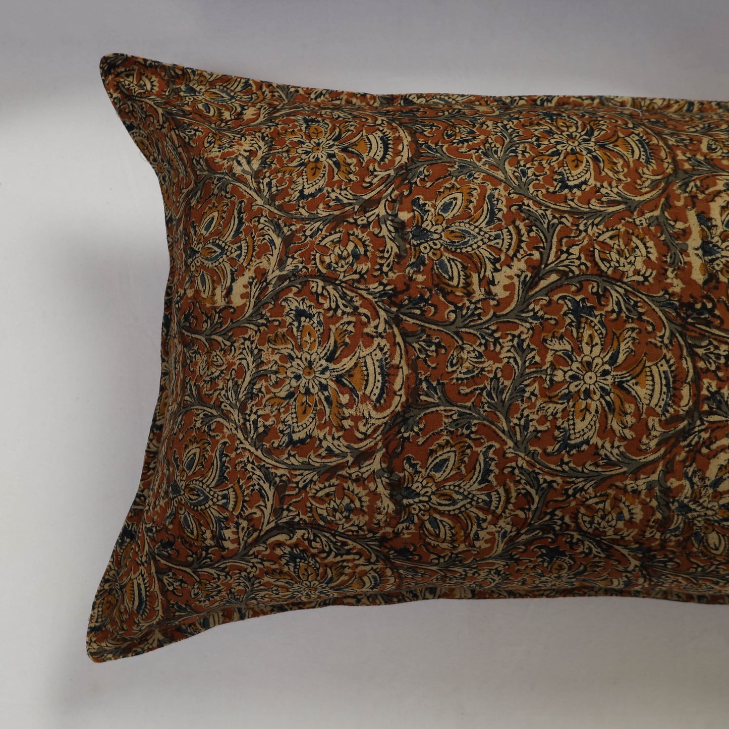 Brown - set of 2 kalamkari cotton pillow covers 13