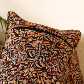  Set of 2 Kalamkari Block Print Cotton Pillow Covers