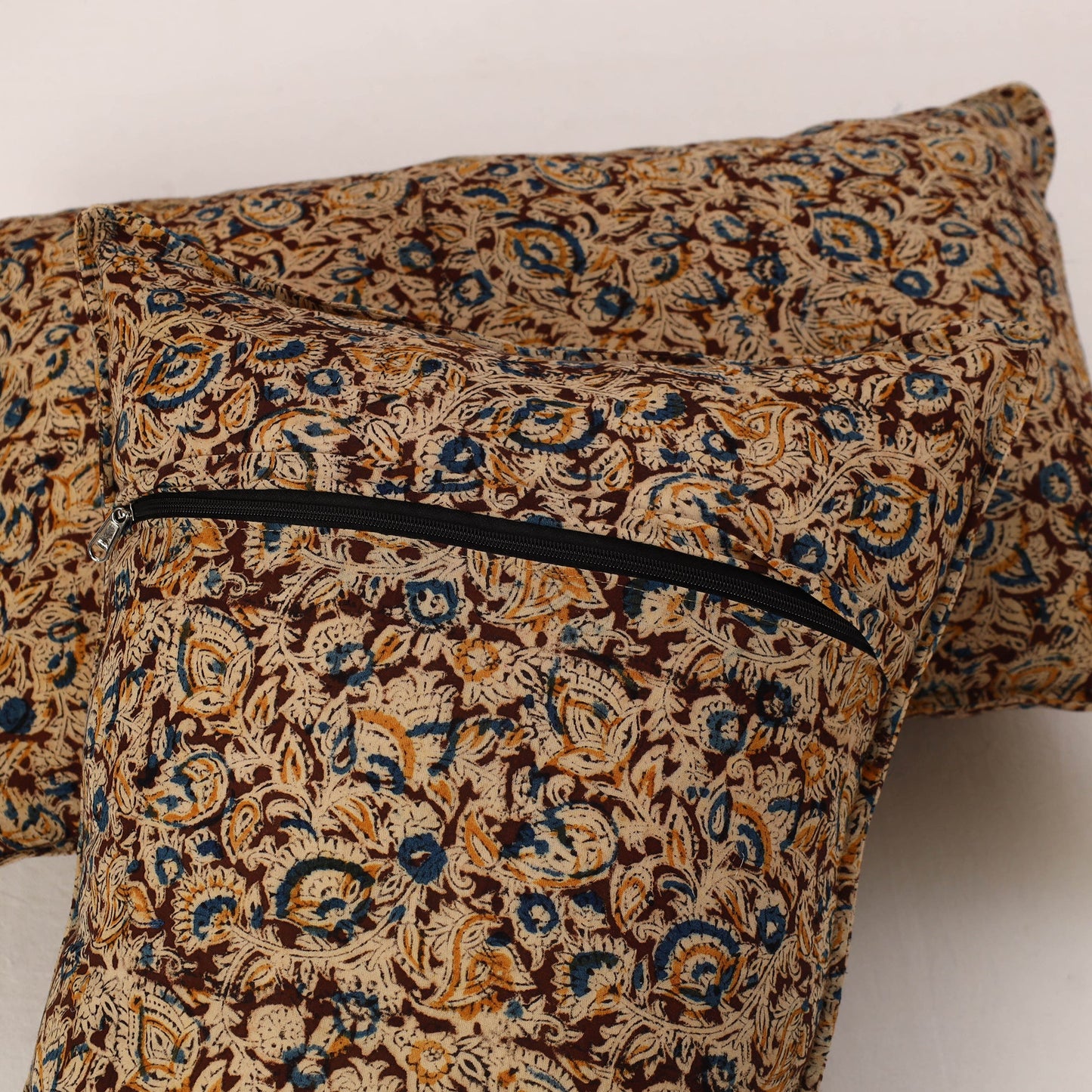 Brown - set of 2 kalamkari cotton pillow covers 32
