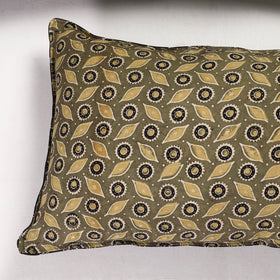 Buy Set of 2 - Ajrakh Block Printed Cotton Pillow Covers (26 x 17 in) Online at iTokri.com