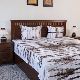  Tie & Dye Cotton Double Shibori Bed Sheet Set