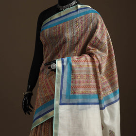 Brown - signature chanderi silk sanganari saree
