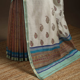 Brown - signature chanderi silk sanganari saree