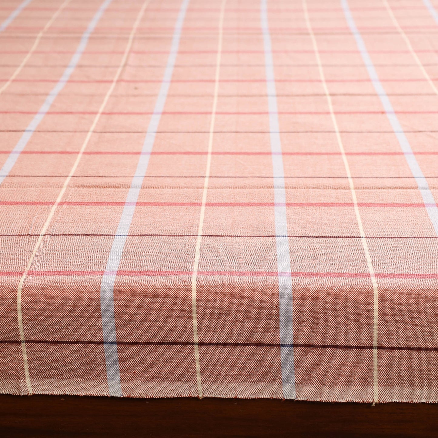 Brown - single handloom cotton bed sheet (90 x 60 in) 116