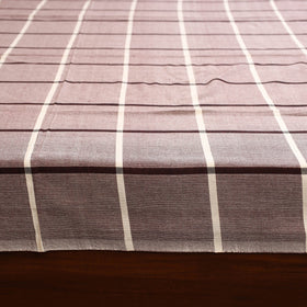 Brown - single handloom cotton bed sheet (90 x 60 in) 135