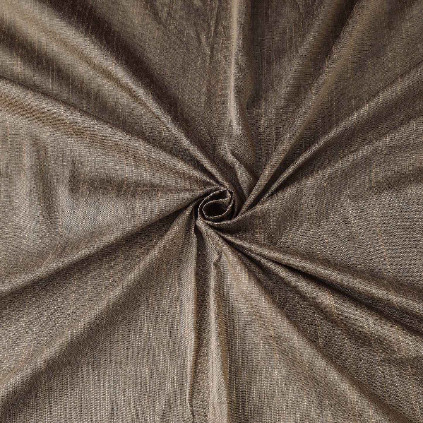 Brown - slub silk plain fabric 15 - handcrafted