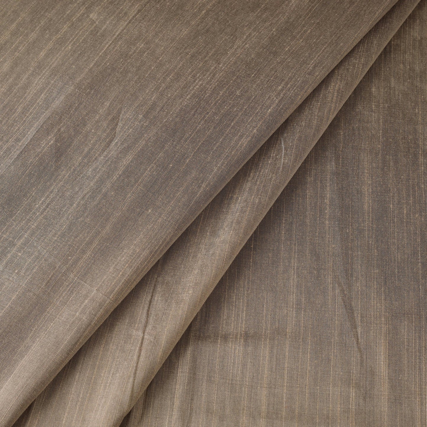 Brown - slub silk plain fabric 15 - handcrafted