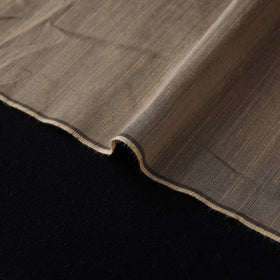 Brown - slub silk plain fabric 15 - handcrafted