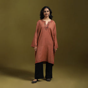 Sozni hand embroidered kashmiri merino wool pheran 38