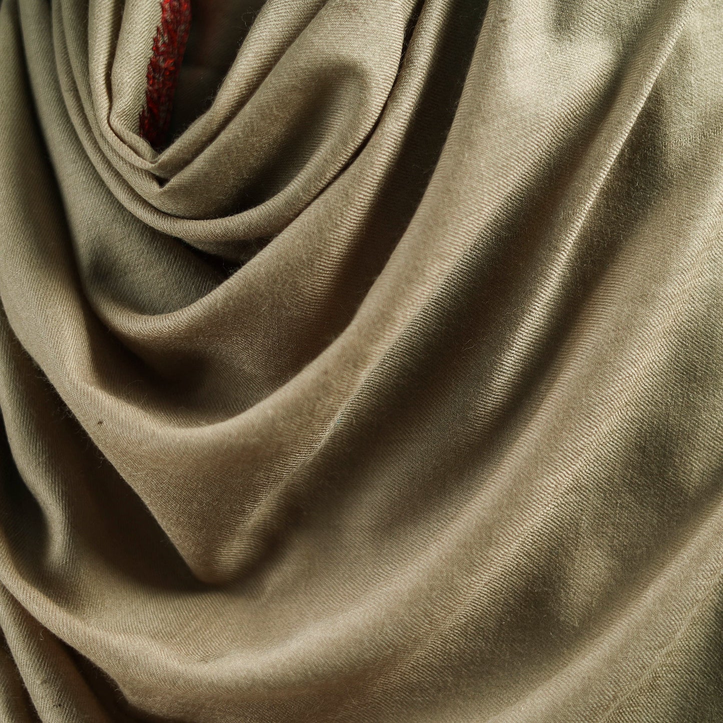 Brown - sozni hand embroidery merino wool handwoven