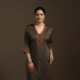 Straight cotton dharwad kurta 08 - handcrafted