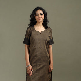 Straight cotton dharwad kurta for women 26 - handcrafted