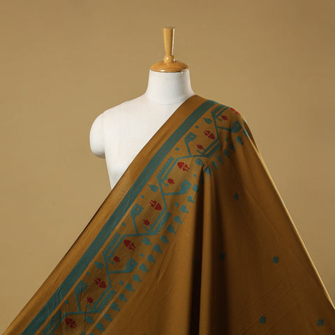 Thread buti cotton fabric with jamdani border 11