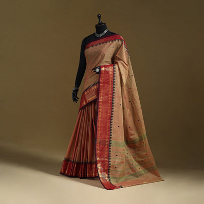 Thread buti cotton kanchipuram saree with border 11