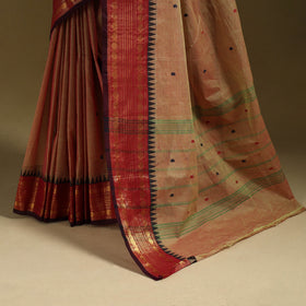 Thread buti cotton kanchipuram saree with border 11