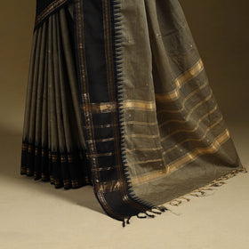 Thread buti cotton kanchipuram saree with border 16