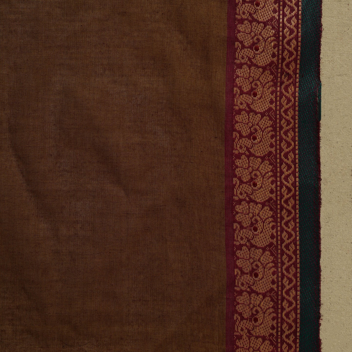 Thread buti cotton kanchipuram saree with border 21