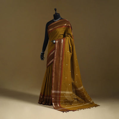 Thread buti cotton kanchipuram saree with border 32