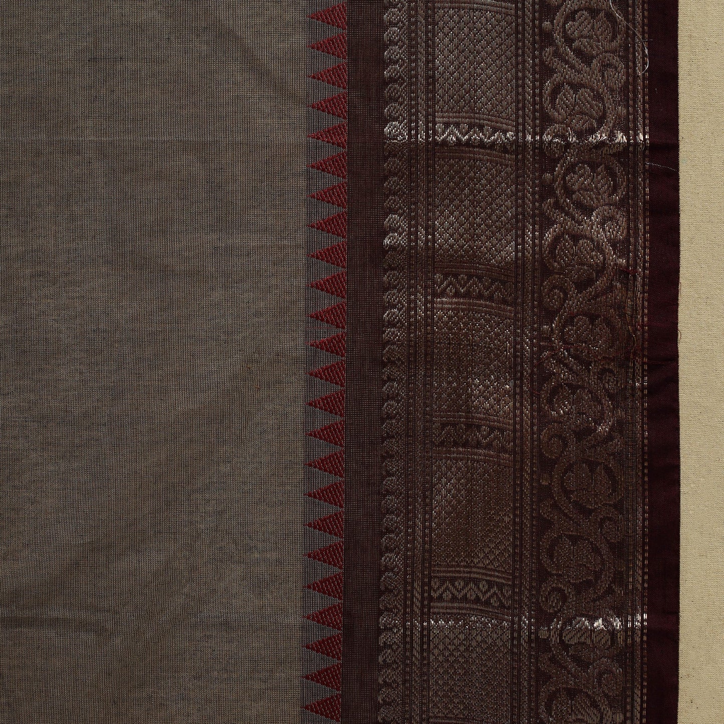 Thread buti cotton kanchipuram saree with border 43