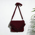 Buy Thread Work Handcrafted Macrame Sling Bag Online l iTokri.com