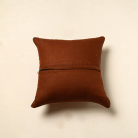  Brown Tie & Dye Cotton Bandhani Cushion Cover Online