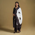 Brown Tie-Dye Cotton Kutch Bandhani Dupatta 