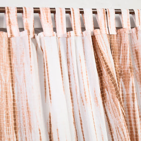  Tie & Dye Cotton Shibori Curtain for Door (Set of 2) 