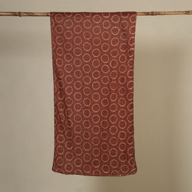 Brown Tie-Dye Cotton Shibori Stole 