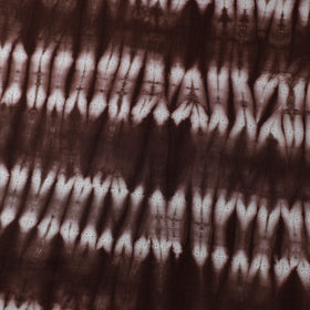  Brown Tie & Dye Pure Cotton Shibori Fabric 