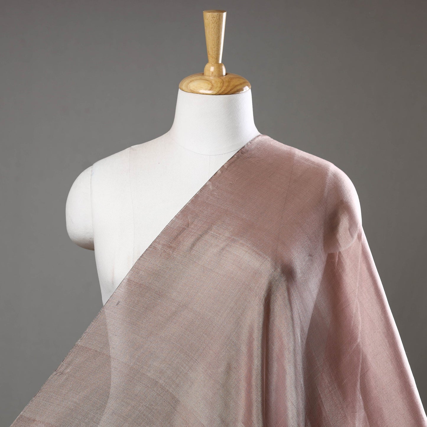 Buy Traditional Chanderi Silk Handloom Tissue Full Silver Zari Fabric 10 Online at iTokri.com
