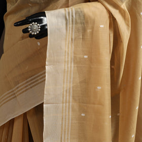 Brown - traditional handloom buti chanderi silksaree 09