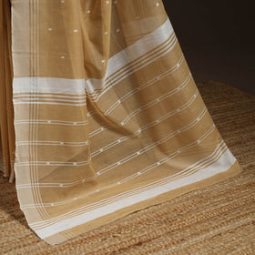 Brown - traditional handloom buti chanderi silksaree 09