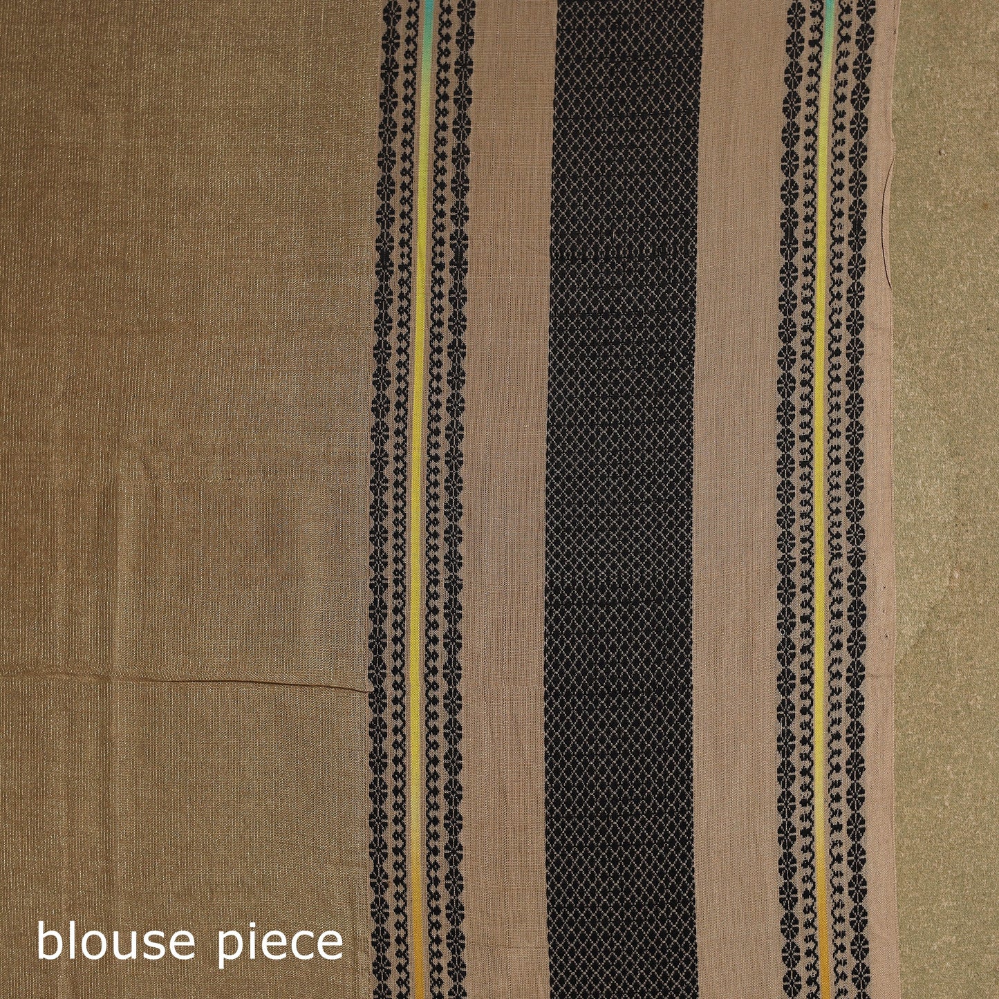 Brown - traditional handloom zari work silk maheshwari