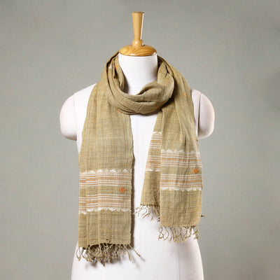 Buy Traditional Handspun Handloom Eri Silk Natural Dyed Stole 
