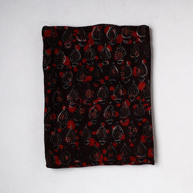 Brown Traditional Maheshwari Silk Handloom Precut Fabric (1 Meter) 