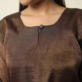 Buy Traditional Maheshwari Silk Tissue Zari Weave Handloom Kurta with Dupatta Set 01 Online at iTokri.com