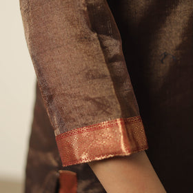 Buy Traditional Maheshwari Silk Tissue Zari Weave Handloom Kurta with Dupatta Set 01 Online at iTokri.com