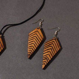 Brown - tuma craft hand carved dried bottle gourd necklace