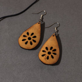 Brown - tuma craft hand carved dried bottle gourd necklace