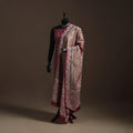 Brown - tussar silk handloom bengal hand kantha work