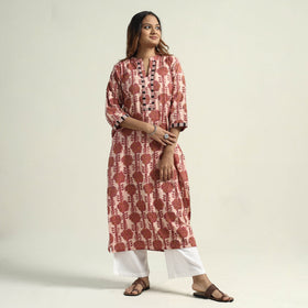Buy Vanaspati Hand Block Printed Cotton Kurta Online at iTokri.com