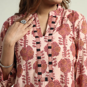Buy Vanaspati Hand Block Printed Cotton Kurta Online at iTokri.com