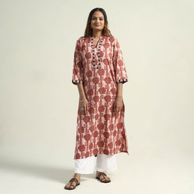 Buy Vanaspati Hand Block Printed Cotton Kurta Online at iTokri.com