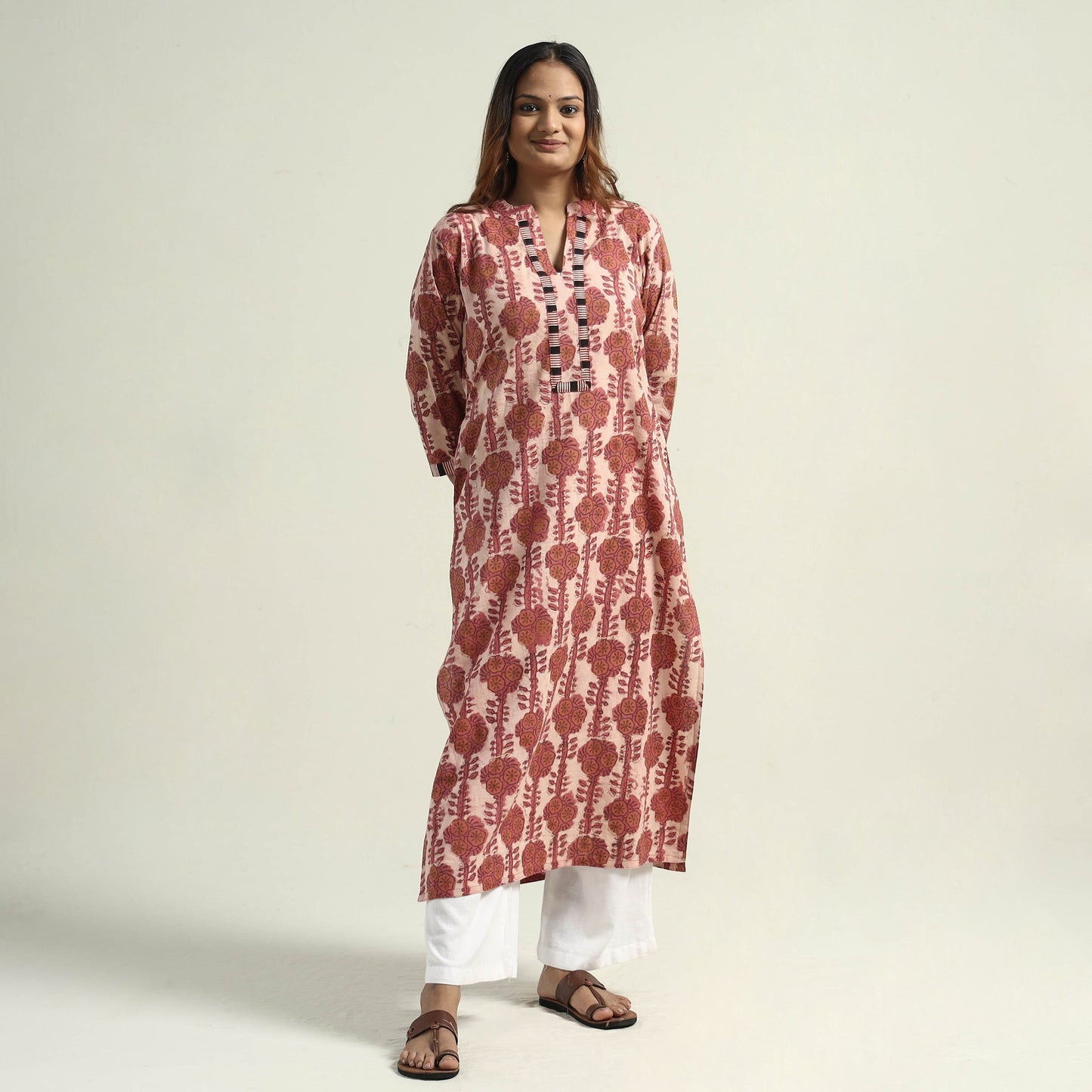 Buy Vanaspati Hand Block Printed Cotton Kurta Online at iTokri.com